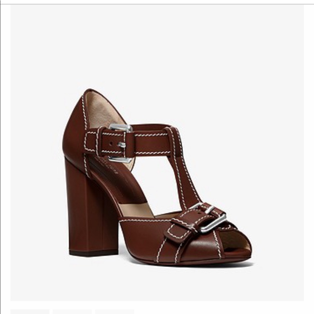 Michael Kors collection-Hillary Leather Sandal Brand new!